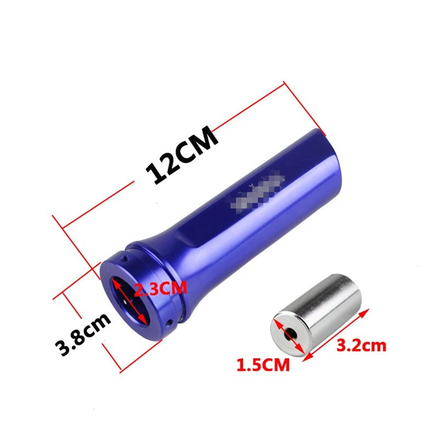 Aluminum Car Hand Brake Handle Hand Break Protect Cover Set BLACK - Image 4 of 4