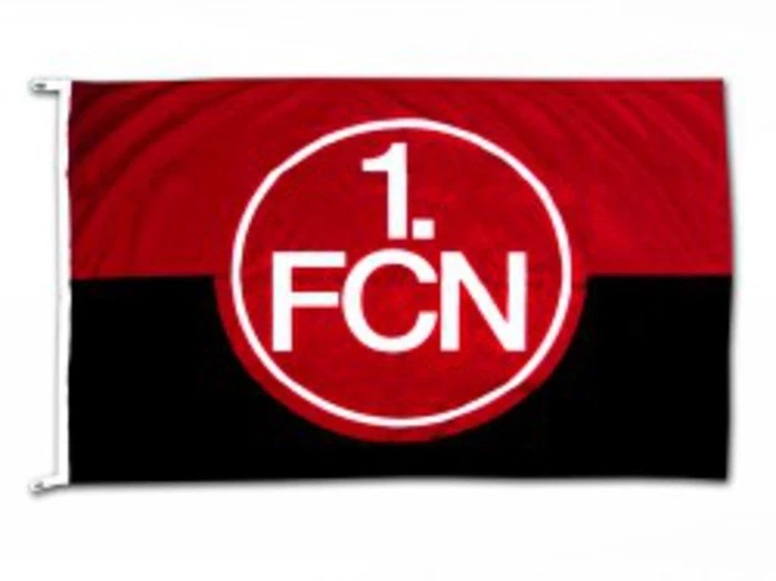 Hissflagge Fahne 1. FC Nürnberg Logo rot-schwarz Flagge - 100 x 150 cm