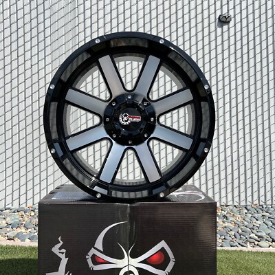 (4) 20'' 5x114.3 5x127 5x5 5x4.5 20x10 Wheels Rims Fit Jeep Wrangler Gladiator