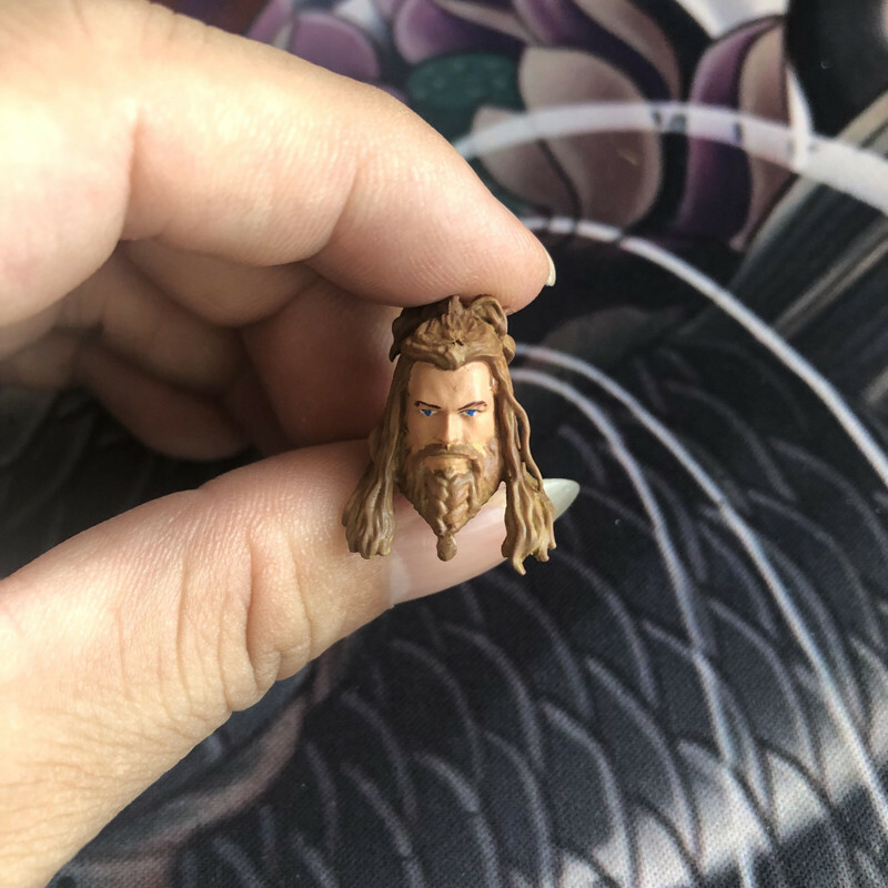 Painted 1/18 Scale Yellow Long Hair Thor Odinson Head Sculpt Fit 3.75 ...
