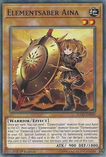 Elementsaber Aina x3 FLOD-EN019 Common MINT 1st Edition! - Picture 1 of 2