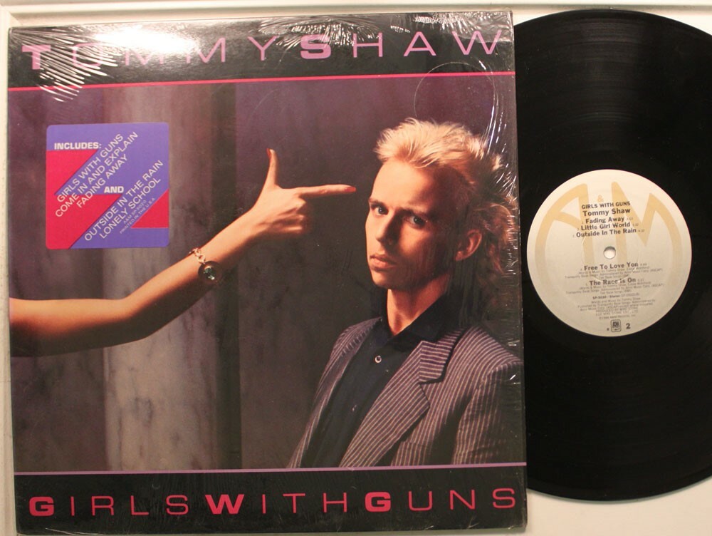 Tommy Shaw (Styx) Lp Girls With Guns On A&M - Nm / Vg++ (In