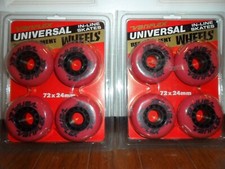 Vtg Variflex Pink Universal Roller Blade Inline Skate Wheels 2 Packs 72 x 24 mm