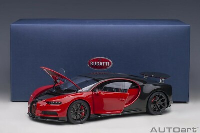 1/18 Bugatti Chiron Sport Italian Red & Carbon 2019 Model Car By AUTOart 70996