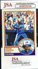 Andre Dawson Cards, Rookie Card and Autographed Memorabilia Guide 34
