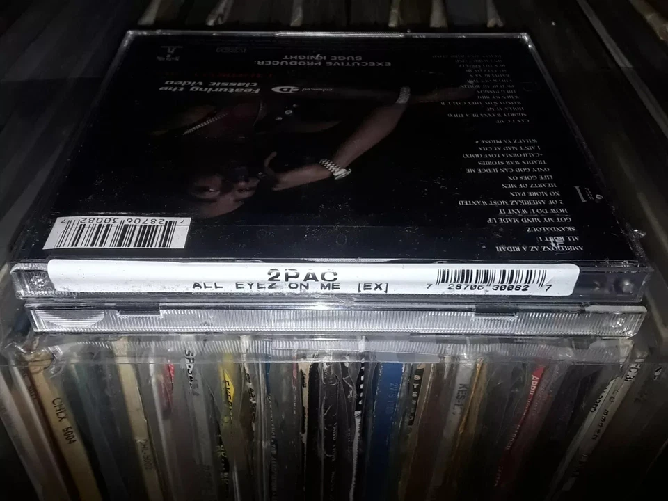 2 PAC 2CD ALL EYEZ ON ME 96 USA HYPE STICKER SEALED BONUS DISC&POSTER RAP TUPAC - Image 4 of 4