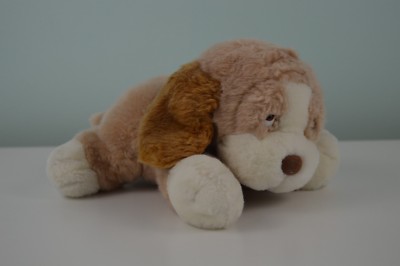 Russ Berrie Baxter Puppy Dog Plush Stuffed Animal Tan Brown White Item 9277