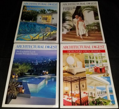 Lot of 8 Architectural Digest Magazines 2007 January, May, June, July ...