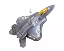 Kurt Adler US Air Force Glass Fighter Jet Plane Christmas Ornament Holiday Decor