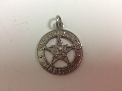 1970 s Cracker Jack Gumball Prize Metal US Marshall Medal Charm