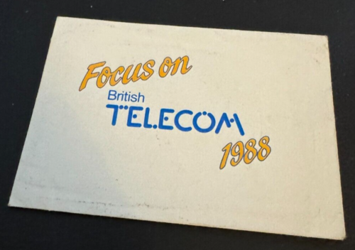 UK BT Telefonkarten - Fokus auf British Telecom 1988 Umschlag (keine Karte) - Bild 1 von 2