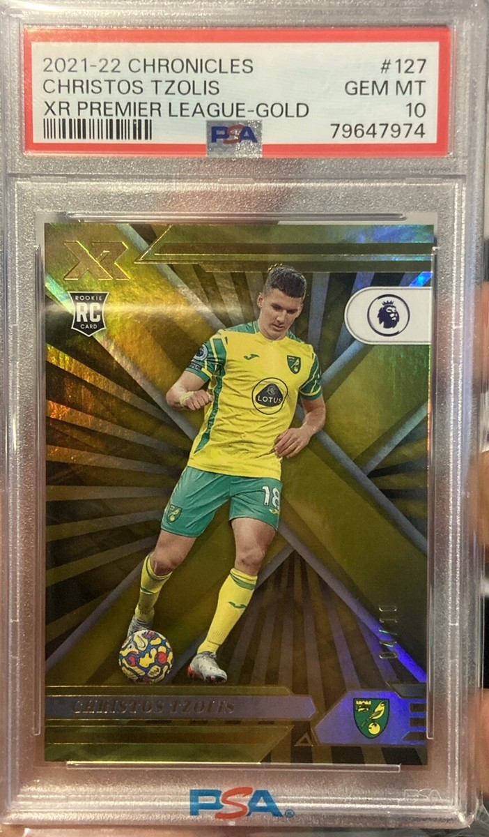 2021-22 Panini Chronicles XR Premier League GOLD #/10 RC Christos