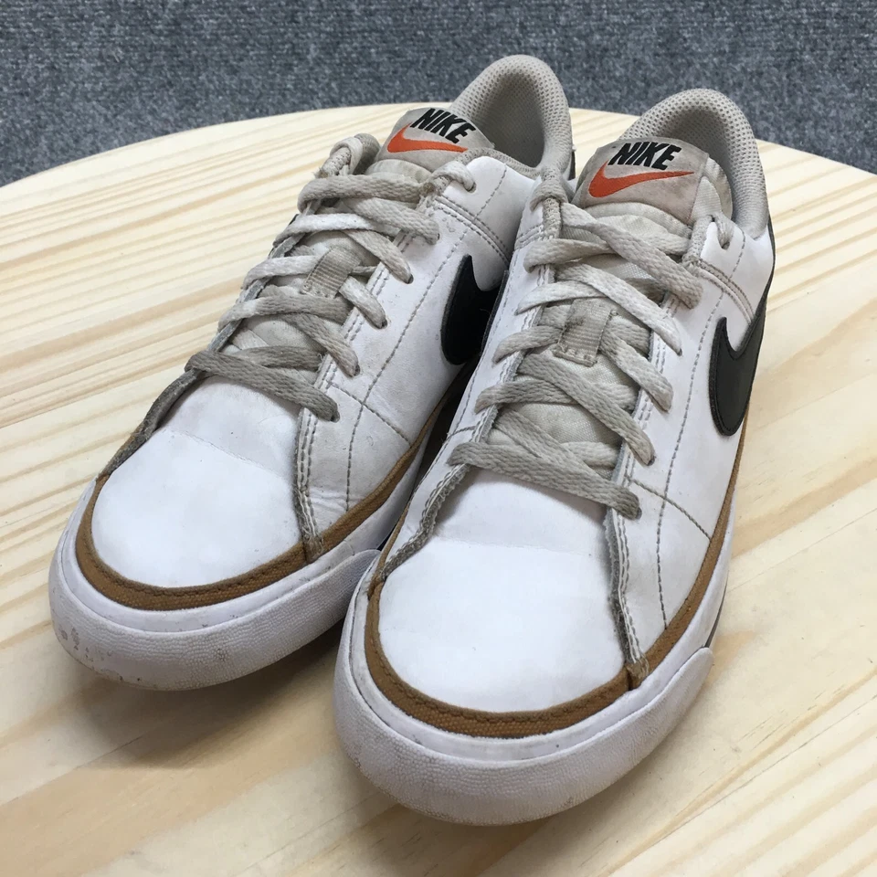 Nike Zapatos Juveniles 5.5 Court Legacy Tenis Blanco Con Cordones Comodidad Bajo DA5380-102 Foto 3 de 4