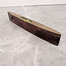 Vintage J Rabone & Sons Birmingham No. 1625 Spirit Level – 9” Wood & Brass