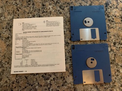 BLOOD MONEY WITH MANUAL GAME COMMODORE AMIGA COMPUTER 3.5" TESTED NEAR MINT - Picture 2 of 2