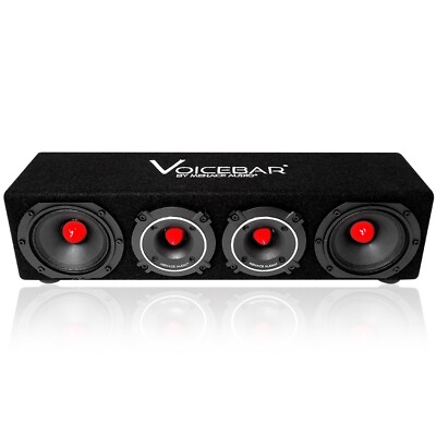 MENACE AUDIO VOICEBAR  - High Output Slim Profile Midrange Enclosure - RED