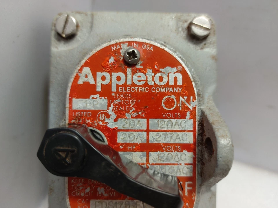 Appleton Electric EDS175-F1 Drehschalter 1-P - Image 2 of 4