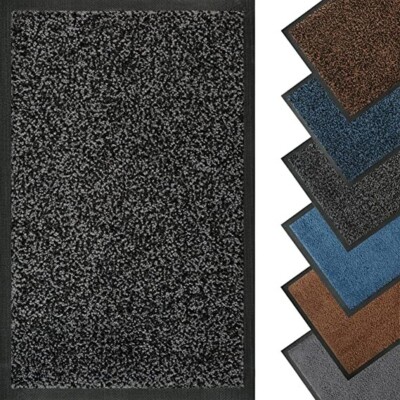 Neu Mibao Schmutzfänger Fußmatte Indoor Outdoor 40x60cm waschbar grau Teppich