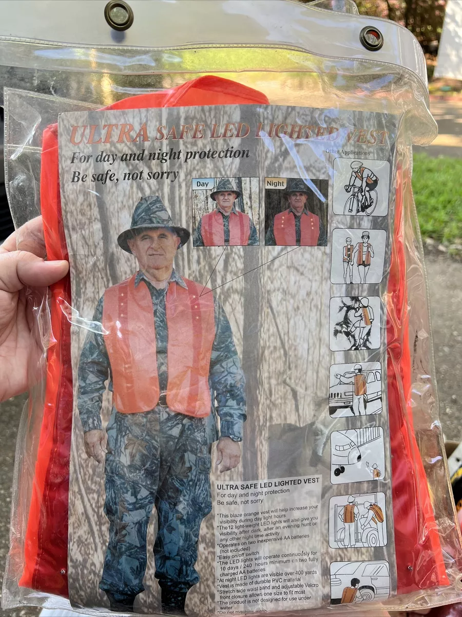 Safety vest with led deals lights