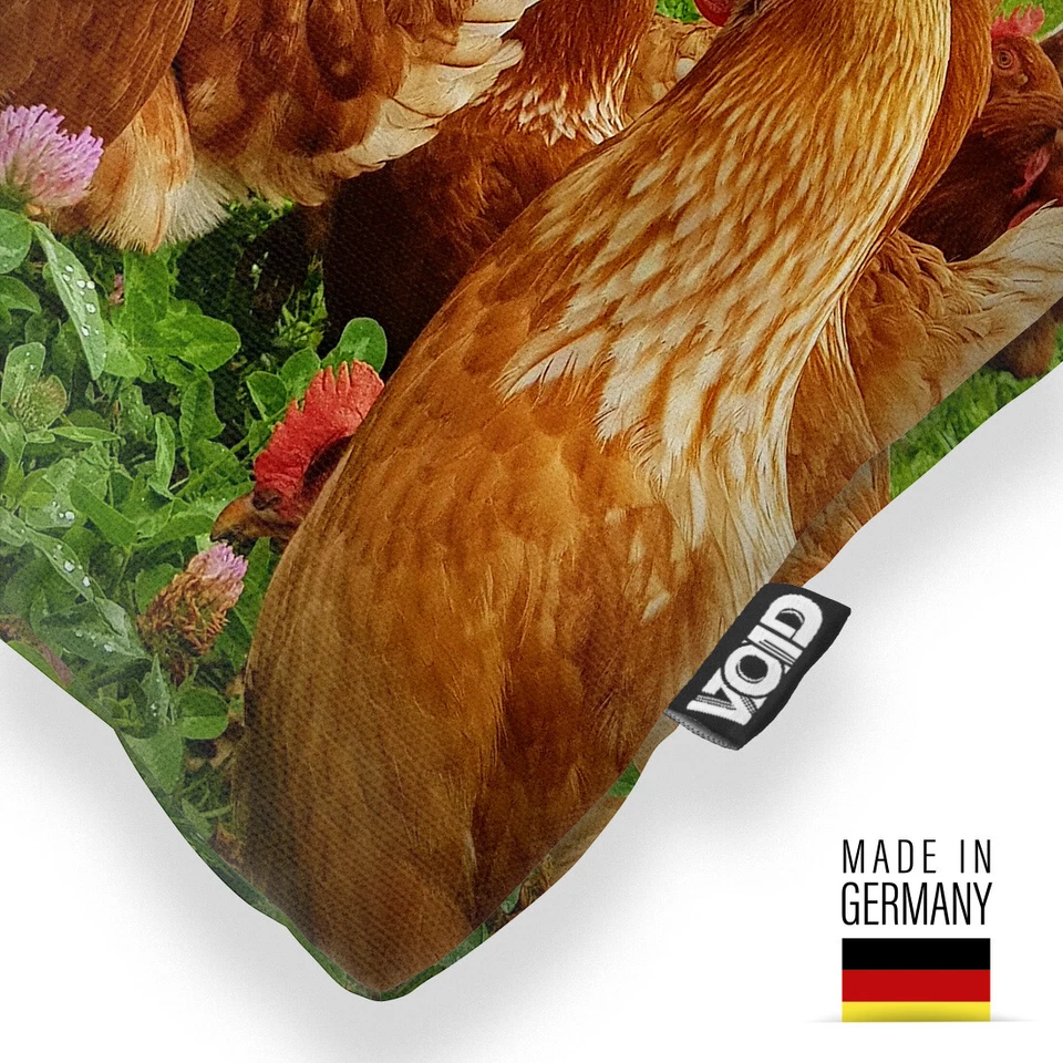 VOID Kissenbezug Ostern Landhof Wiese Henne Ostern Osterhase Garten Huhn Ei Eier - Bild 2 von 3