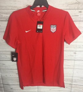 Nike Soccer USMNT USA National Team Polo Shirt Size Large 891780-657 Red NEW | eBay