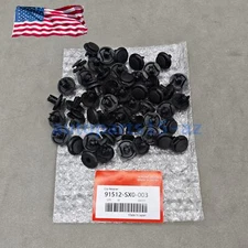 OEM 50PCS Fender Liner Retainer Fastener Clips For Honda 91512-SX0-003 USA