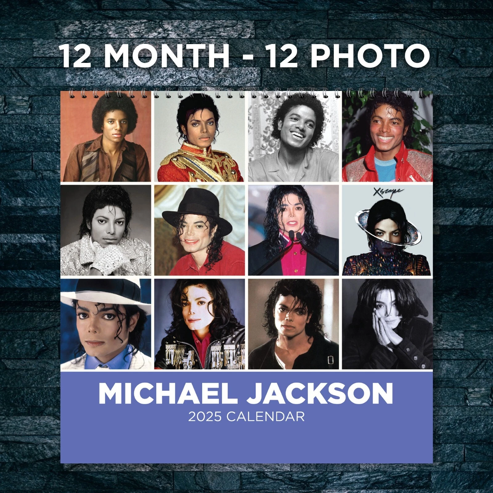 Michael Jackson Wall Calendar 2025, Michael Jackson Celebrity 2025 Calendar