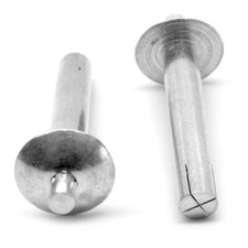 3/16" x .469" (.266-.359") Brazier Head Drive Pin Rivet Aluminium