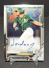 Jordan Diaz 2021 Bowman Chrome Prospects 1st Auto #CPA-JDI Autograph