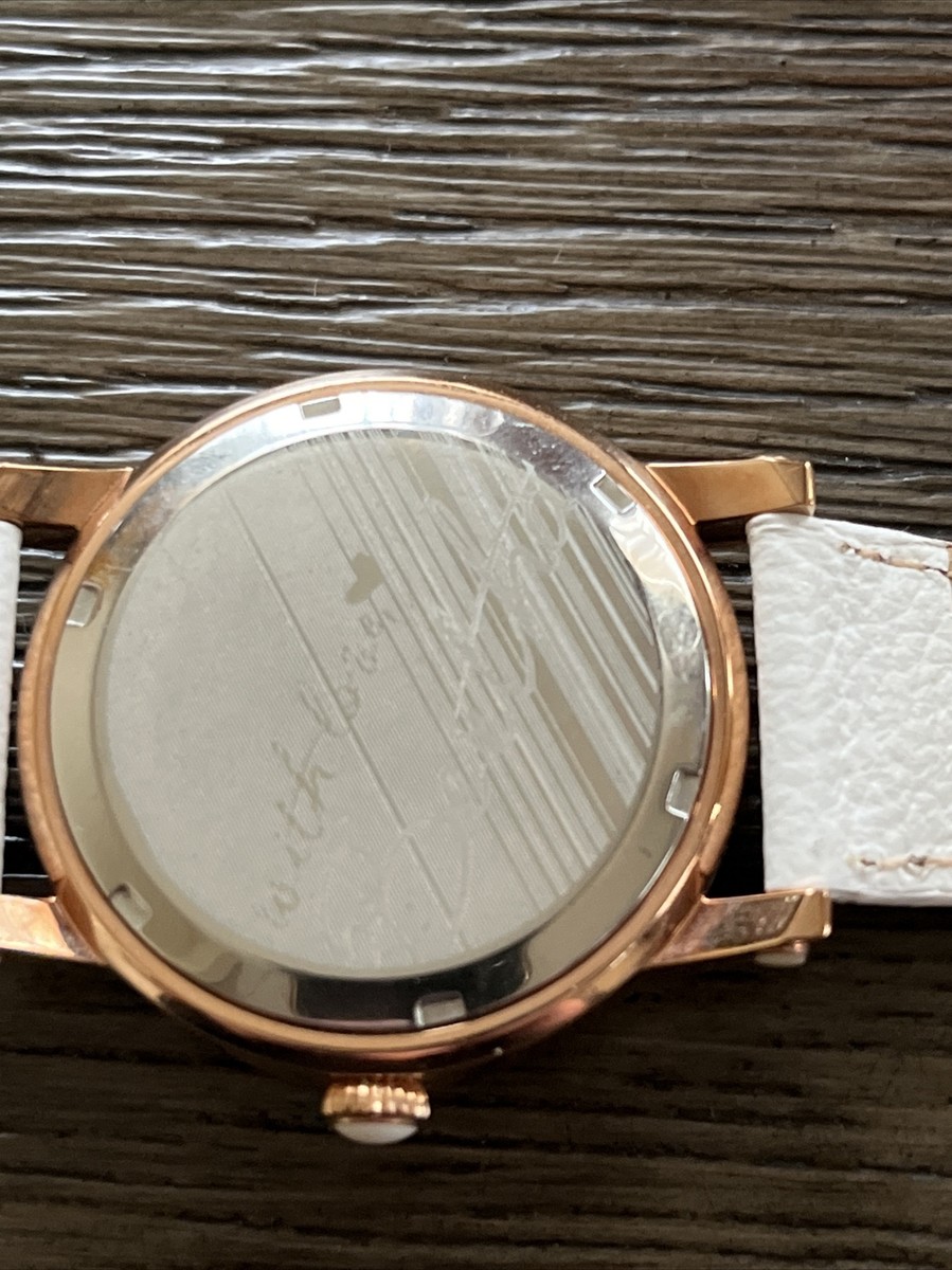 Bertha Chic White Leather Strap Watch with Colorful Seahorse Dial Bertha Watch Seahorse, Rose Gold With White Leather Strap | eBay main image 4