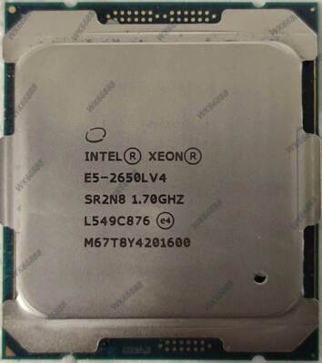 Intel Xeon E5 2650L V4 14 Core 35MB 65W SR2N8 1.7GHz LGA 2011-3 CPU processor