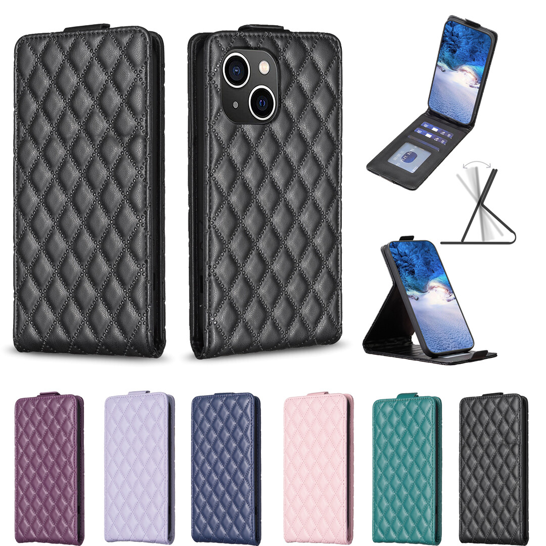Luxury Leather Flip Card Holder Case for iPhone 15 Plus Pro Max-image