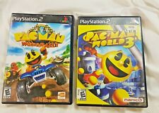 Pac-Man World Rally Pac-Man World 3 PlayStation 2 PS2 Video Games Lot Of 2 Sony