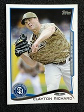 CLAYTON RICHARD #186 2014 Topps Baseball QTY San Diego Padres
