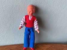 Junge Caco Biegepuppe  Puppe Puppenstube  Puppenhaus 1:12 dollhouse  doll boy
