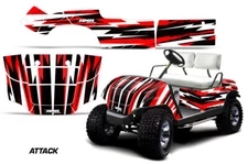 Cart Graphics Kit Decal Sticker For Yamaha Golf Cart 1995-2006 ATTACK R