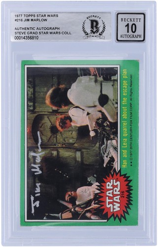 1977 Topps Star Wars #216 Han and Leia quarrel about the escape plan