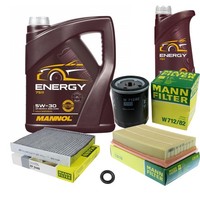 Mann Inspektionspaket 6L Mannol Energy 5W-30 FüR Ford Focus II Turnier 1.8 Tdci