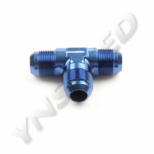 US SHIP -12AN AN12 12AN Male Union Fuel Hose Tee T-Piece Fitting Adapter Blue - 第 1/5 張圖片