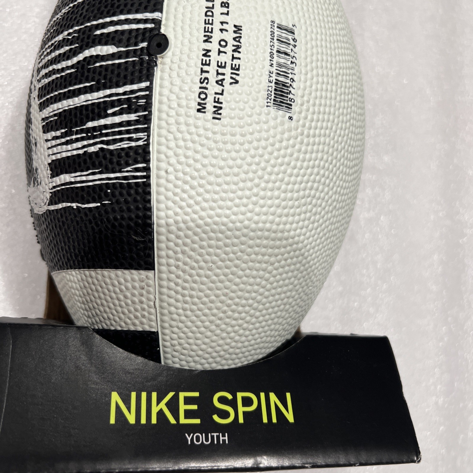 Nike Spin Youth Kid Football Ball Size Junior High 12-14 Black New Box Unisex thumbnail 2