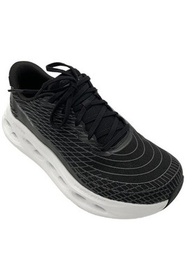 Skechers Womens Max Cushioning Glide Step Sneaker Sapphire Black/White