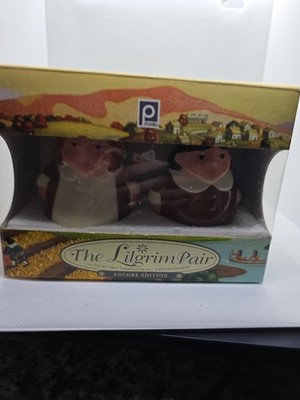 The Lilgrim Pair Salt & Pepper Shakers Publix Thanksgiving Premiere Edition 2006