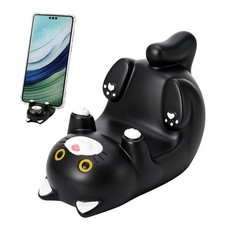 Cat Phone Stand and Eyeglass Holder, Cute Desk Accessories Resin Decorative O...