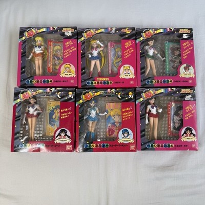 VTG 90s BANDAI Sailor Moon Figures Set Jupiter Venus Mars Mercury Petit Soldier
