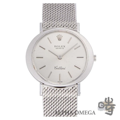 Rolex Cellini Oval 3653 White Gold Manual Wind Vintage Ladies Watch