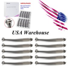 10PCS Dental High Speed Handpiece Push Button Turbine 4 Hole NSK Pana Max Style