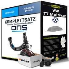 Für VW T7 Multivan STM, STN Anhängerkupplung abnehmbar +eSatz 13pol uni 21- AHK