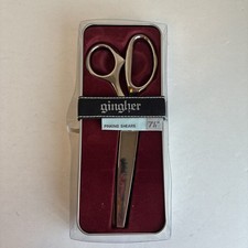 Vintage Gingher Pinking Shears ~ 7.5" ~ Original Box Unused