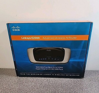 Linksys E2000 Advanced Wireless-N Router | Dual-Band 2.4GHz/5GHz | Gigabit