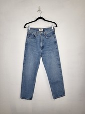 AGOLDE 90  s Crop Mid Rise Straight Jean Button Fly Light Wash Women  s Size 23